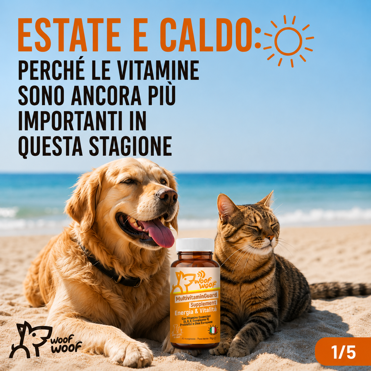 MultivitaminGuard: il Multivitaminico Completo per Cani e Gatti