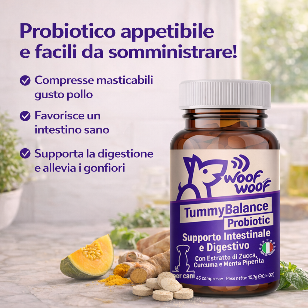 Probiotico Per La Digestione – 45 compresse WOOF WOOF