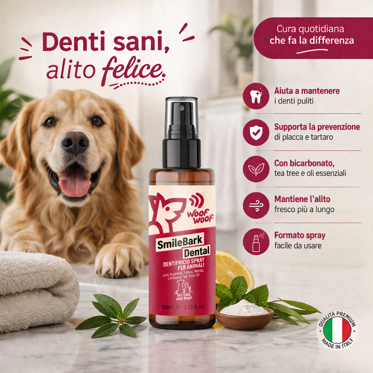 Dentifricio Spray – 100ml WOOF WOOF