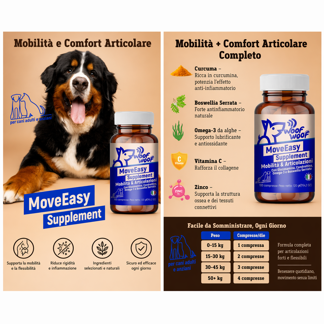 Integratore Per Articolazioni – 100 compresse WOOF WOOF