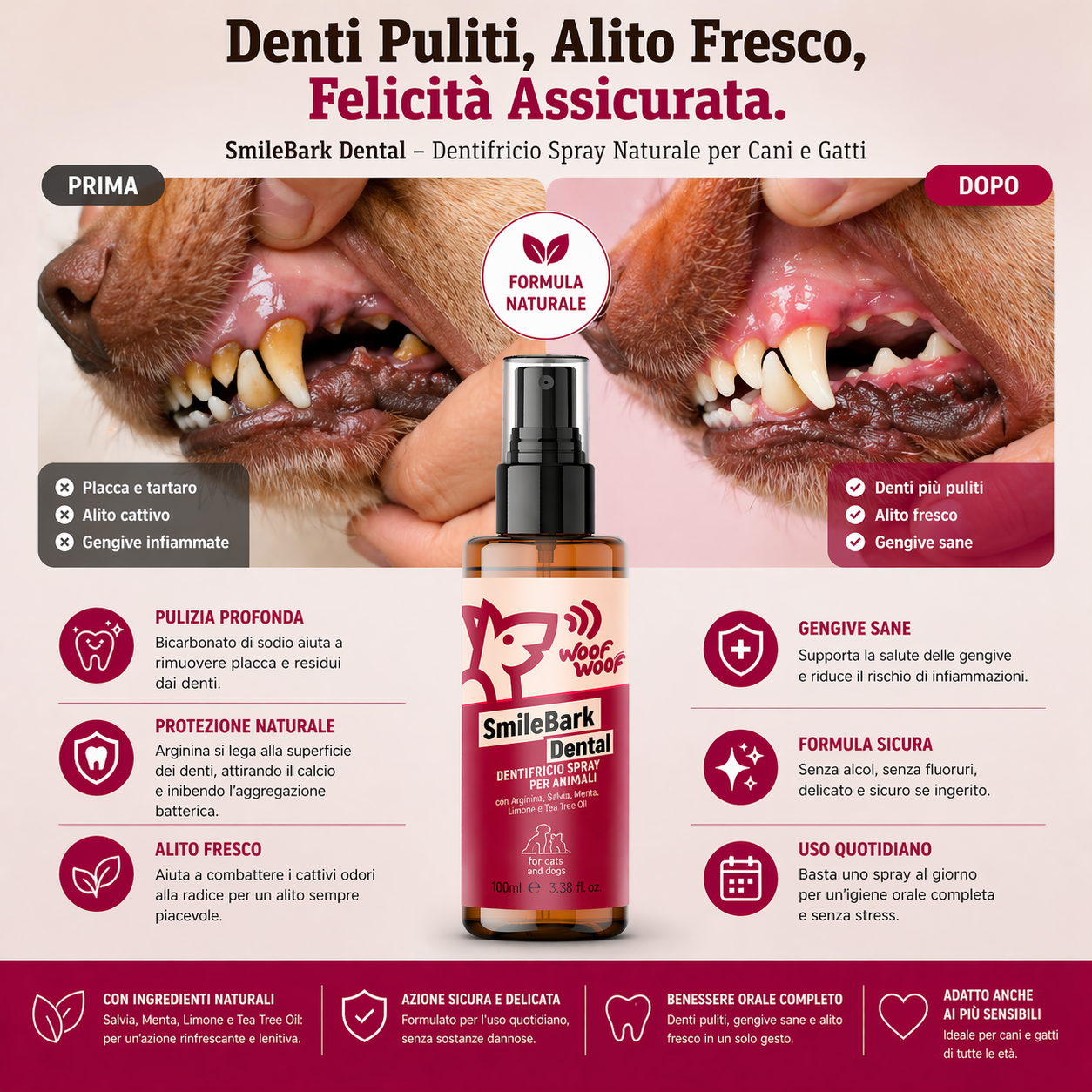 Dentifricio Spray – 100ml WOOF WOOF