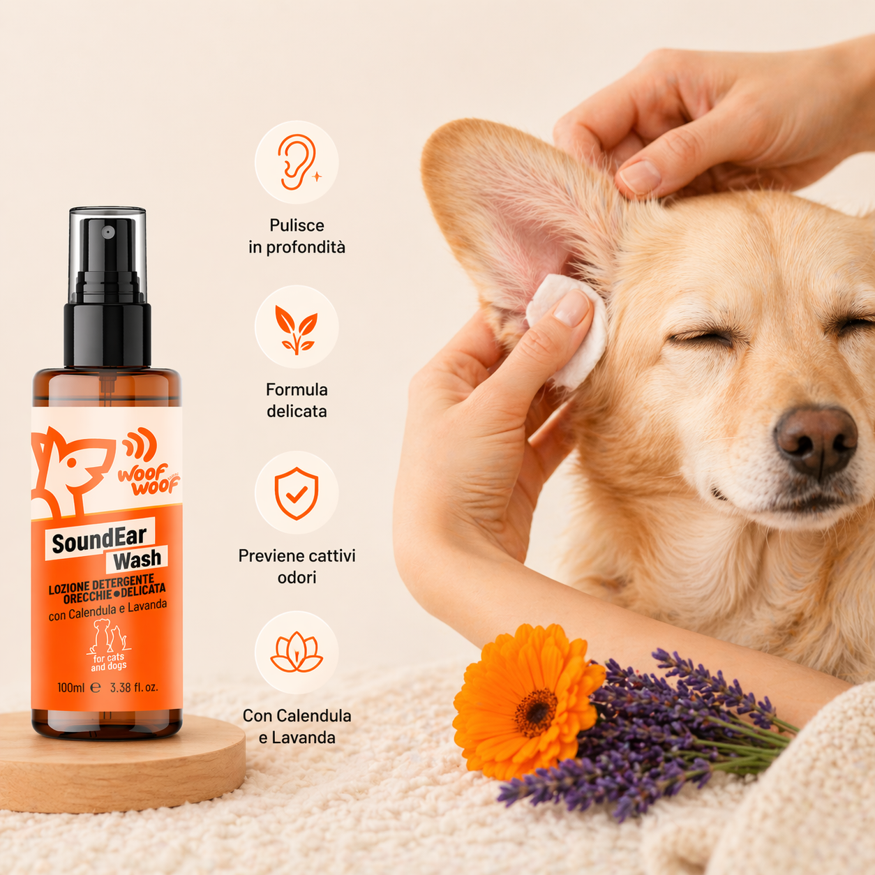 Detergente Orecchie – 100ml WOOF WOOF