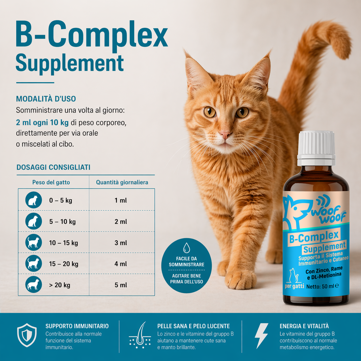 Vitamine Del Gruppo B – 50ml WOOF WOOF