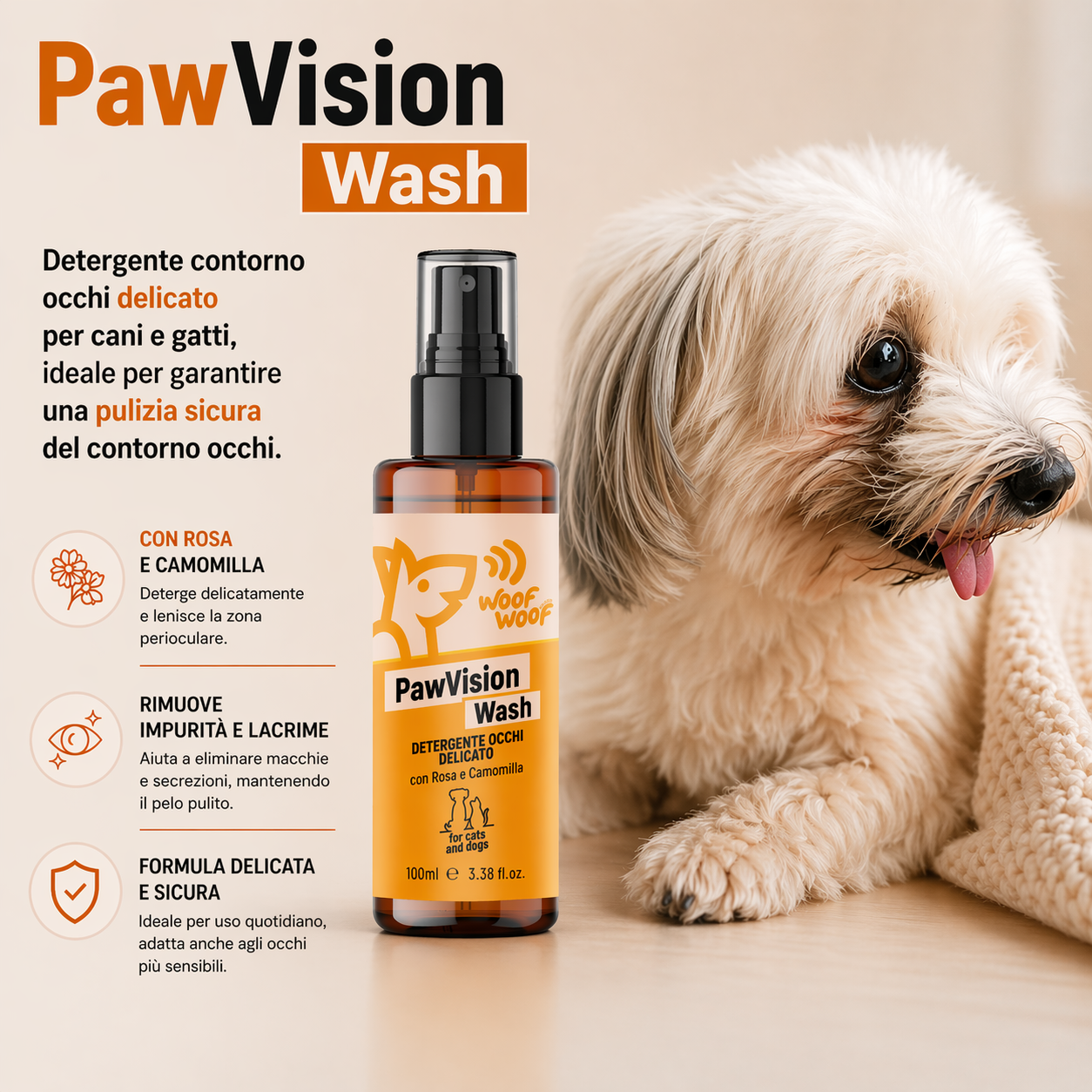 Detergente Contorno Occhi – 100ml WOOF WOOF