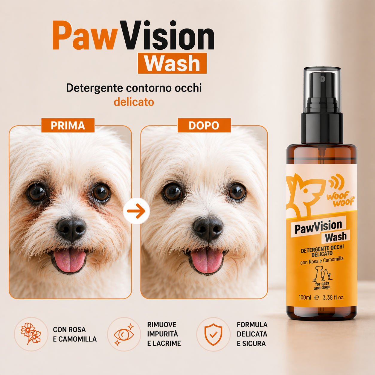 Detergente Contorno Occhi – 100ml WOOF WOOF
