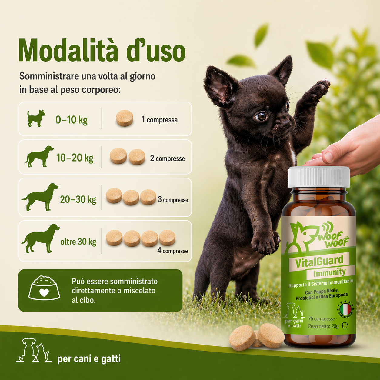 Integratore Sistema Immunitario – 75 compresse WOOF WOOF