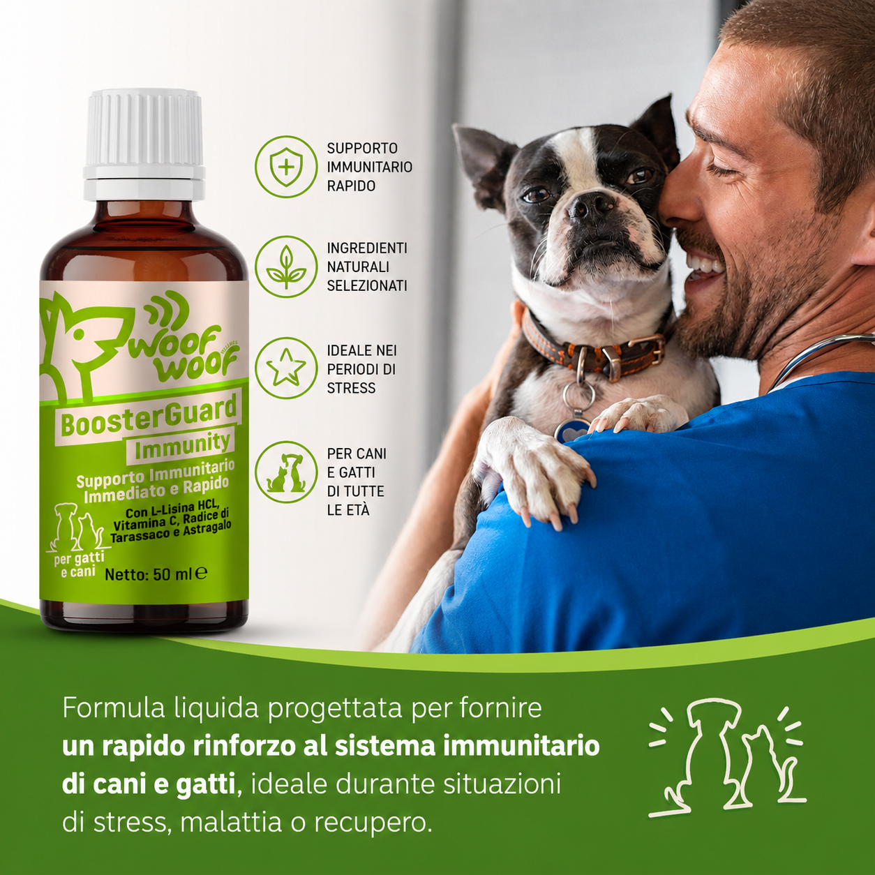 Integratore Sistema Immunitario Liquido – 50ml WOOF WOOF