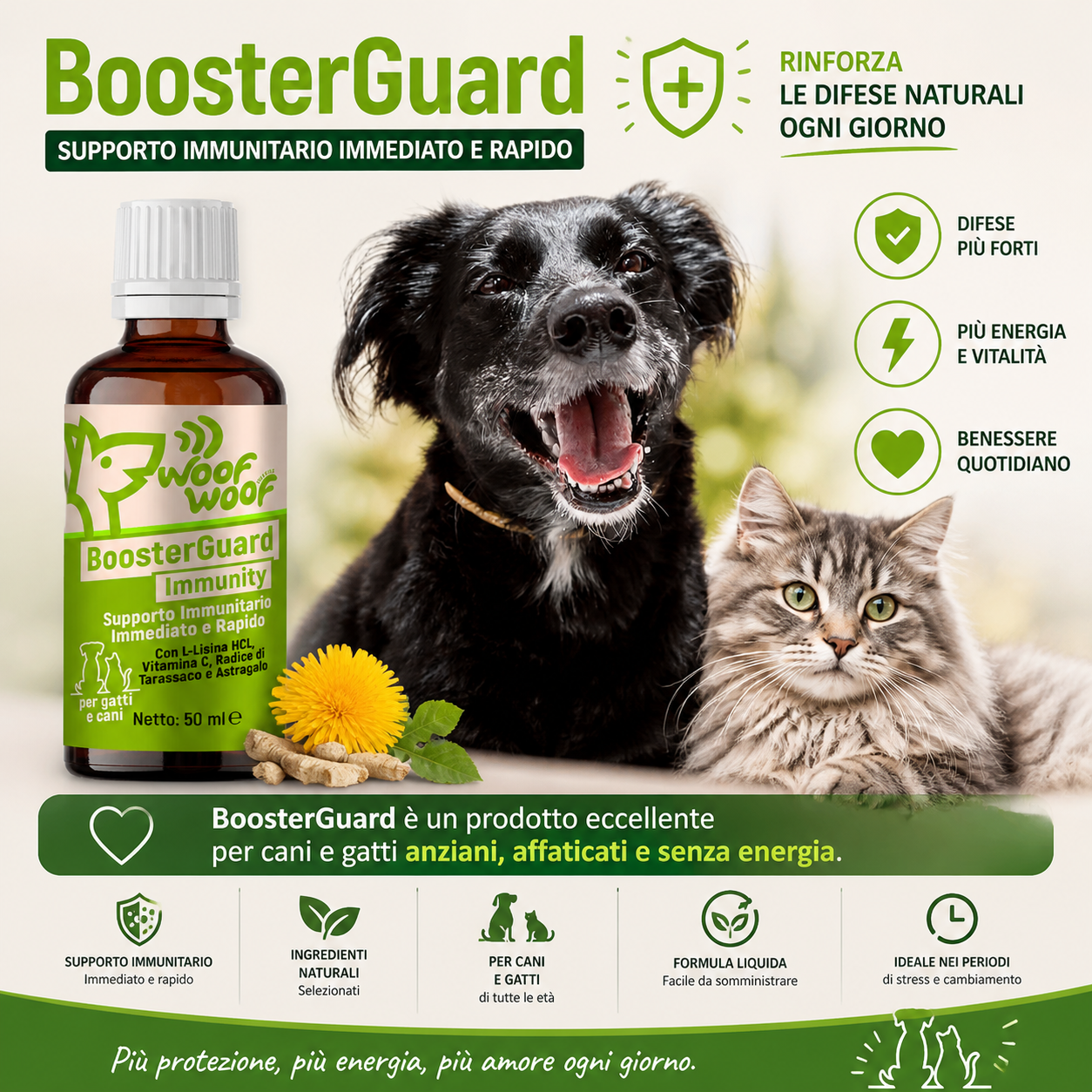 Integratore Sistema Immunitario Liquido – 50ml WOOF WOOF
